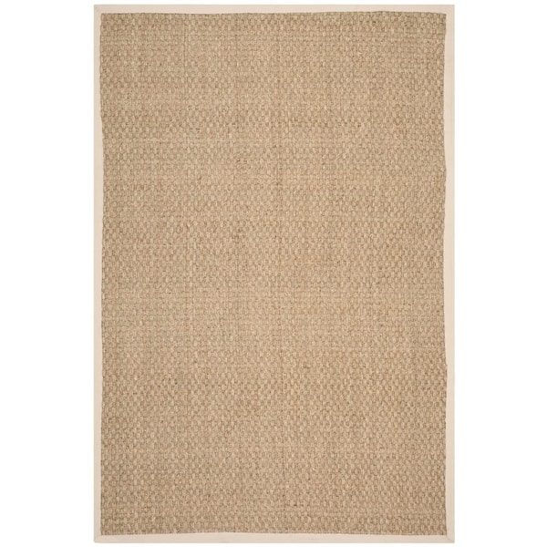 SAFAVIEH Natural Fiber Natural/Ivory 6 ft. x 8 ft. Border Woven Area Rug