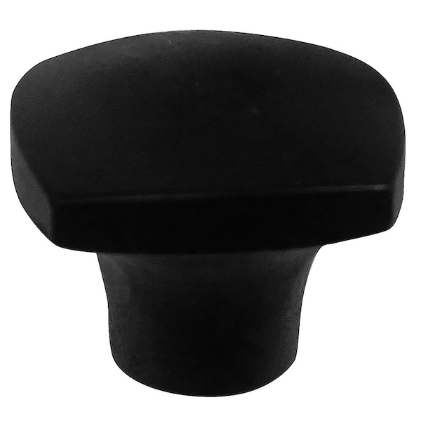 Aventura 1-1/2 in. Matte Black Square Cabinet Knob