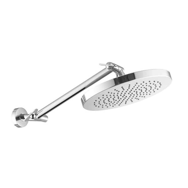 MODONA 1-Spray Patterns 10 In. Single Spray Wall Mounted Fixed Shower ...