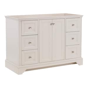 Stratfield 48 in. W x 22 in. D x 34 in. H Bath Vanity Cabinet without Top in Cream