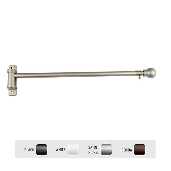 EMOH 7/16" Dia Adjustable 24" to 36" Decorative Spring  Tension Rod in Cocoa H-SPT-D-24-7 - The Home Depot