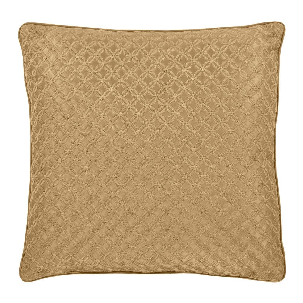 Edie@Home Indoor Outdoor 2-Tone Intricate Woven Throw Pillow, Green, 18x18