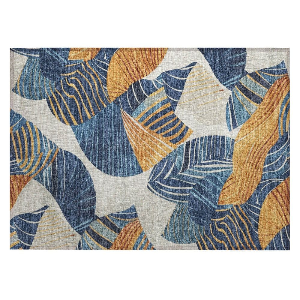 Chantille Machine Washable Indoor/Outdoor Abstract ACN2220 Navy 1 ft. 8 in. x 2 ft. 6 in. Accent Rug price history on PriceWatchPro
