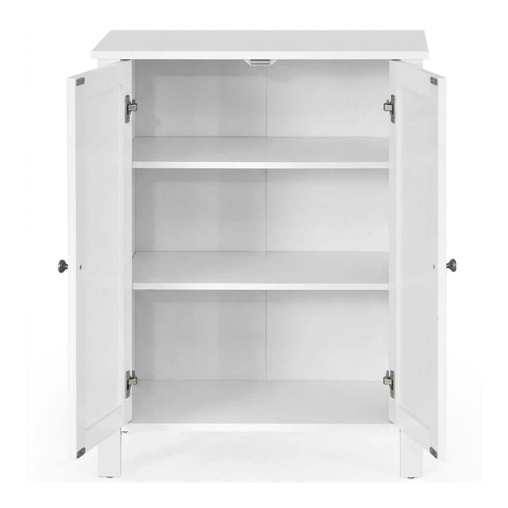 2-Door Bathroom Floor Storage Cabinet with 6-Position Adjustable Shelves 66 lb. Capacity price history on PriceWatchPro
