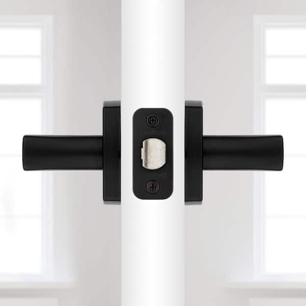 Kwikset Tripoli Matte Black Passage Hall/Closet Door Handle with