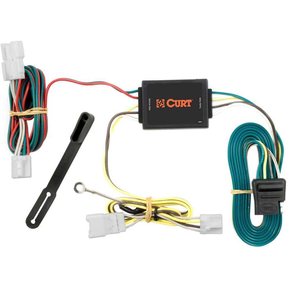 CURT Custom Vehicle-Trailer Wiring Harness, 4-Way Flat Output, Select  Hyundai Santa Fe, Kia Forte, Quick T-Connector 56078 - The Home Depot