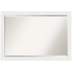 Vanity White Narrow 39.5 in. H x 27.5 in. W Framed Wall Mirror