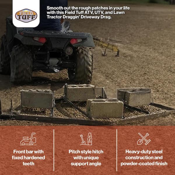 Field Tuff 78 in. ATV, UTV and Lawn Tractor Landscape Driveway