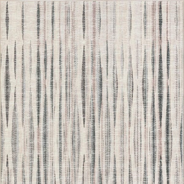 3 x 5 Ivory Ombre Runner Rug