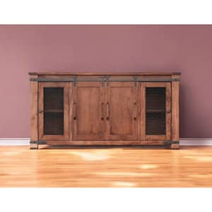 Brown TV Stand Fits TV's up to 70 in. with Shelves;Cabinet;Storage