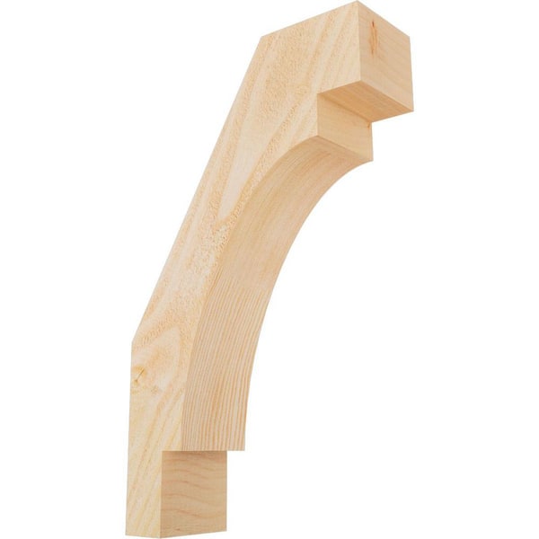 Ekena Millwork 4"W x 12"D x 20"H Merced Rough Sawn Knee Brace, Douglas Fir