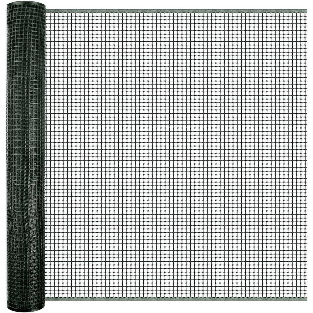 Green Plastic Mesh Garden Fence 3' x 15'