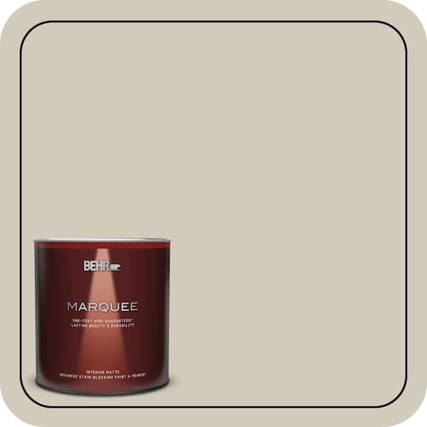 BEHR MARQUEE 1 Qt. #MQ6-31 Shoreline Haze One-Coat Hide Matte Interior Paint & Primer