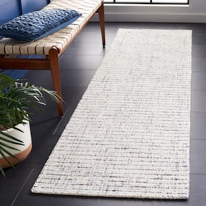 Abstract Gray/Ivory 2 ft. x 8 ft. Speckled Runner Rug