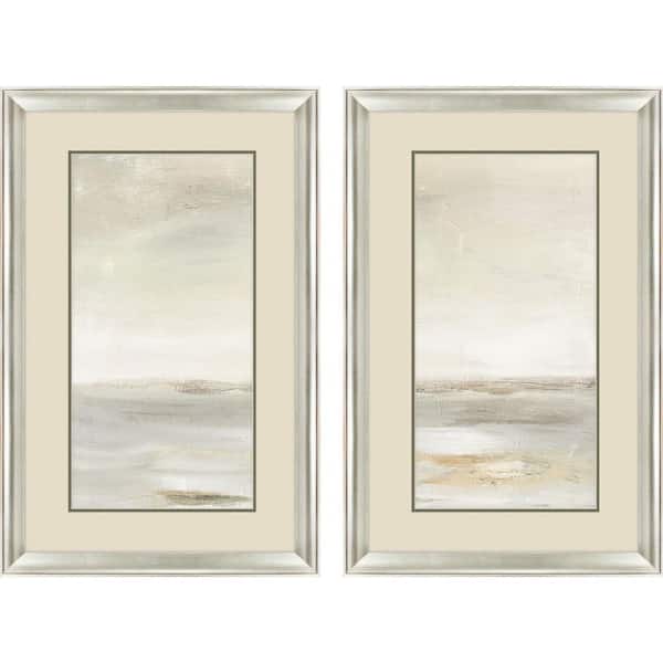 Shapiro 2 Piece Framed Giclee Abstract Art Print 33 in. x 21 in.