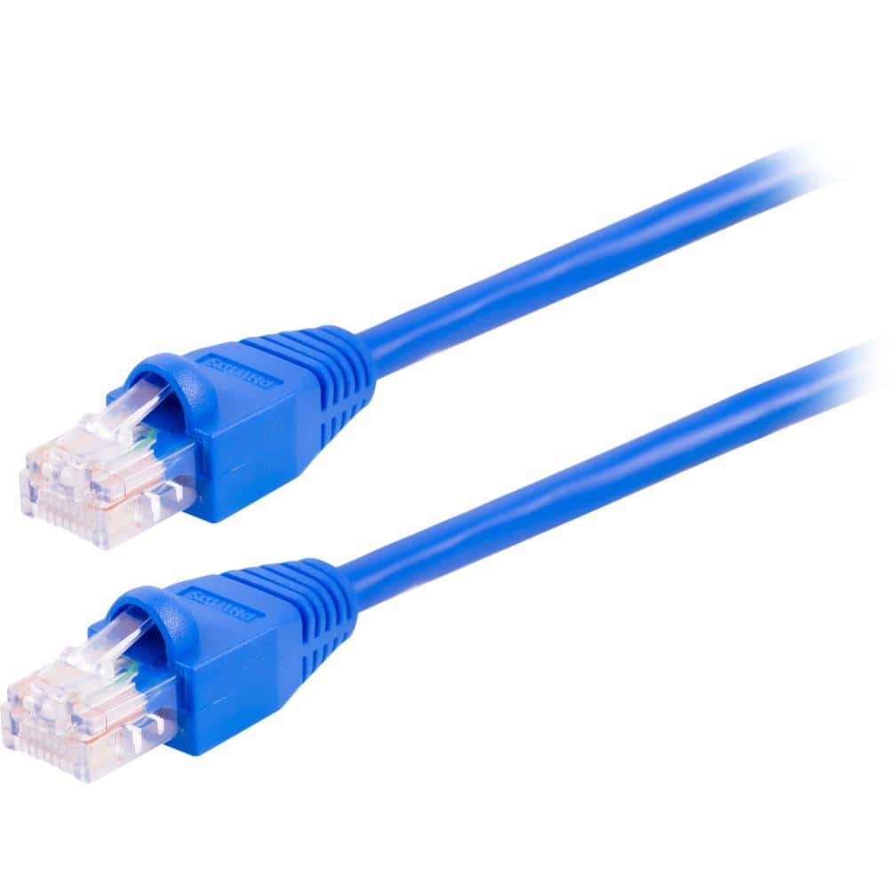 Micro Connectors, Inc 3 ft. CAT 7 SFTP 26AWG Double Shielded RJ45 Snagless  Ethernet Cable, Blue (5-Pack) E11-003BL-5 - The Home Depot