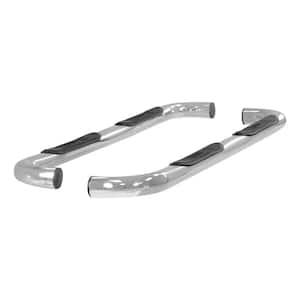 3-Inch Round Polished Stainless Steel Nerf Bars, No-Drill, Select Hummer H3