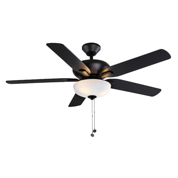 Led Matte Black Ceiling Fan, How To Repair The Pull Chain On A Hampton Bay Ceiling Fan