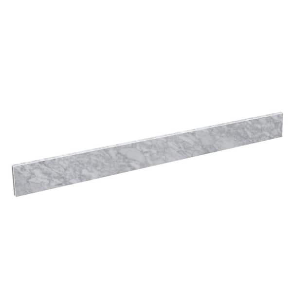 48 in. W Marble Vanity Backsplash in Carrara White