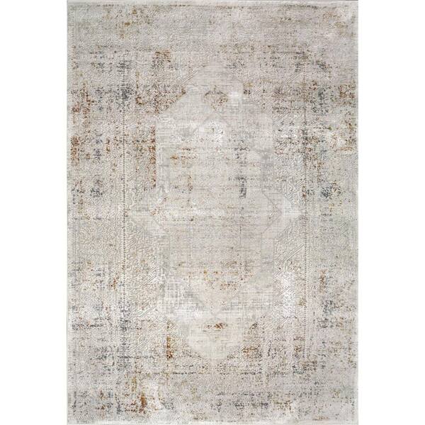 Dynamic Rugs Renaissance 3 ft. 11 in. X 5 ft. 7 in. Ivory/Multi Abstract Indoor/Outdoor Area Rug