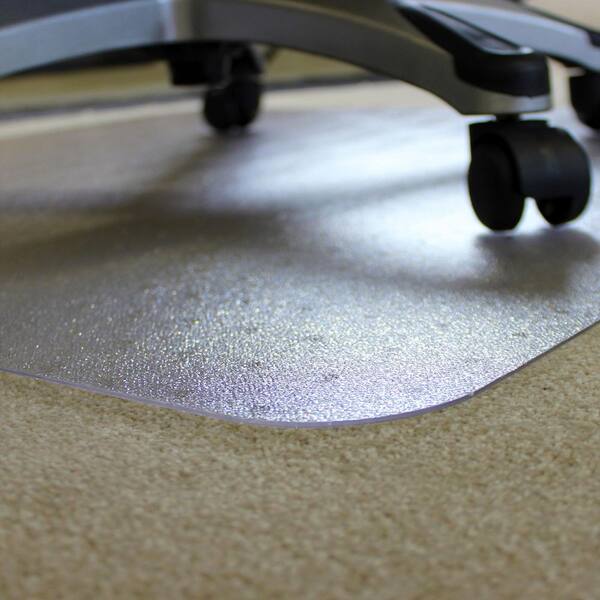 Ecotex BioPlus Clear 29 in. x 47 in. Polycarbonate Eco Friendly Carbon Neutral Rectangular Indoor Chair Mat for Carpet