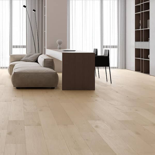 Selkirk Sceneic Fairhaven 1/2 in. T x 7.5 in. W Tongue and Groove Wire Brushed Engineered Hardwood Flooring (31.09 sq.ft./case)