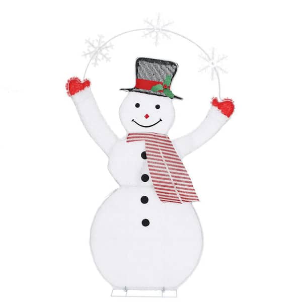 60 in. Prelit Snowman with Snowflake Arch Christmas Decoration