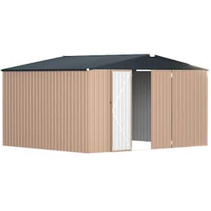 12 ft. W x 10 ft. D Metal Shed with Double Lockable Door (116 sq. ft.)