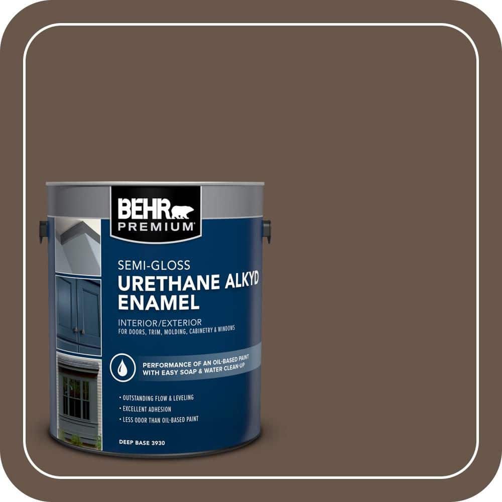 BEHR PREMIUM 1 gal. #PPU5-18 Chocolate Swirl Urethane Alkyd Semi