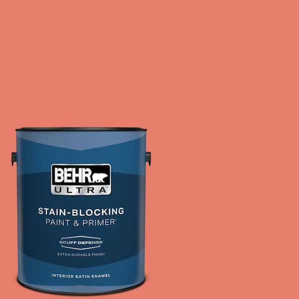 BEHR ULTRA 1 gal. Home Decorators Collection #HDC-SM14-12 Cosmic Coral Extra Durable Satin Enamel Interior Paint & Primer