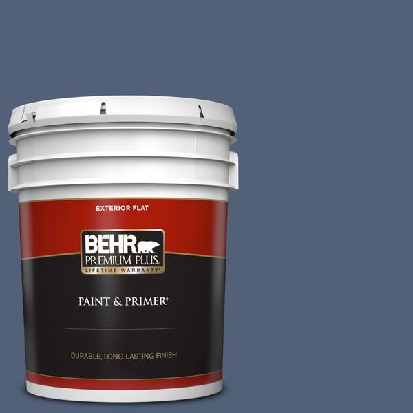 BEHR PREMIUM PLUS 5 gal. #S530-6 Extreme Flat Exterior Paint & Primer