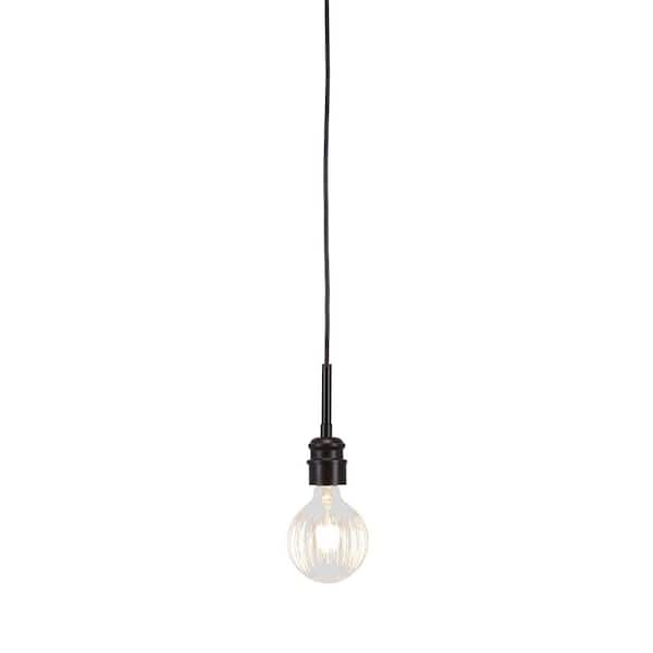 Unbranded Albany 60-Watt 1-Light Espresso Pendant Light Mini Pendant with LED Bulb, Bulb Included