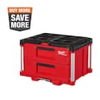 Milwaukee PACKOUT 22 in. 2-Drawer Tool Box with Metal