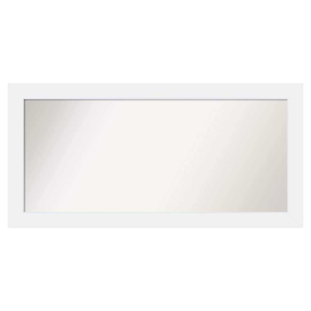 Corvino White 51 in. x 25 in. Custom Non-Beveled Matte Wood Framed Bathroom Vanity Wall Mirror price history on PriceWatchPro