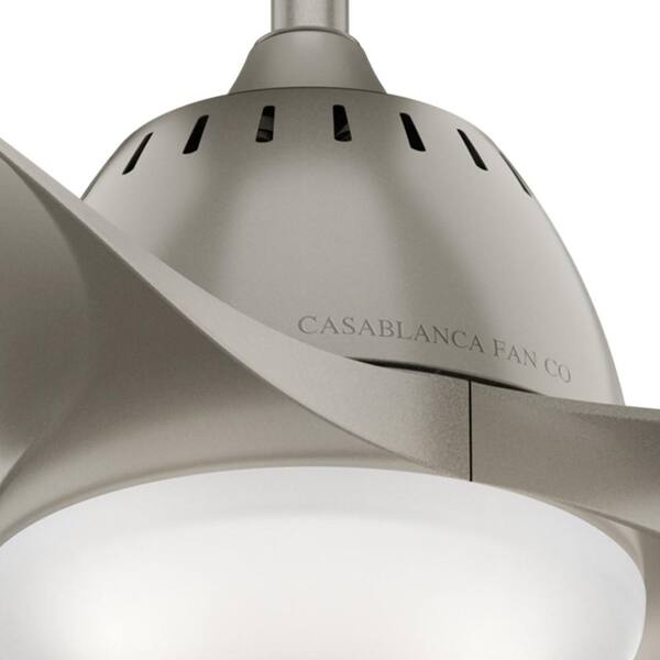 Casablanca Wisp LED 52-in Painted Pewter Indoor Ceiling Fan with Remote (3-Blade)