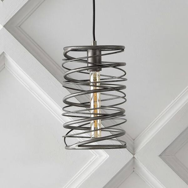 JONATHAN Y Helisa 7.25 in. 40-Watt 1-Light Silver Modern JONATHAN Y Helisa 7.25 in. 40-Watt 1-Light Silver Modern