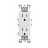 Leviton Decora 15 Amp Residential Grade Tamper Resistant Self Grounding ...