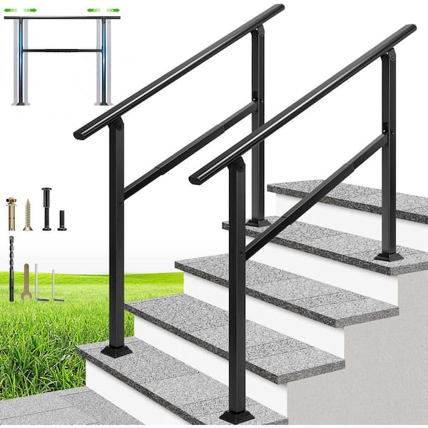 VIVOHOME 36.4 in. x 46.9 in. Black Oval Steel Adjustable Outdoor ...