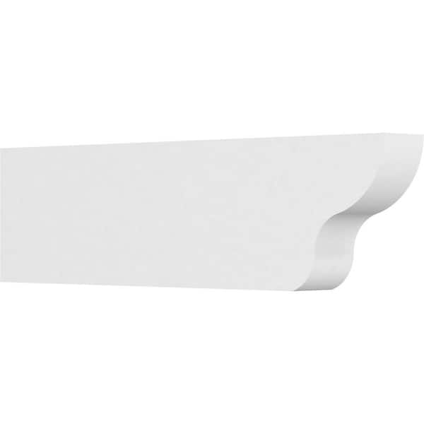 Ekena Millwork 4 in. x 10 in. x 36 in. Standard Greensboro Architectural Grade PVC Rafter Tail Brace