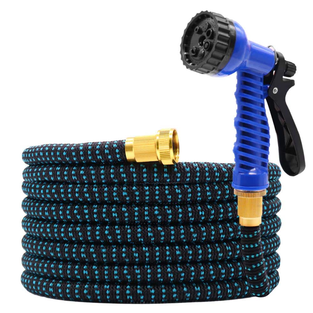 GardenJoy Expandable Garden Hose 3/4 in. x 50 ft. with 7 Function Spray Nozzle Magic Hose GEHBM50