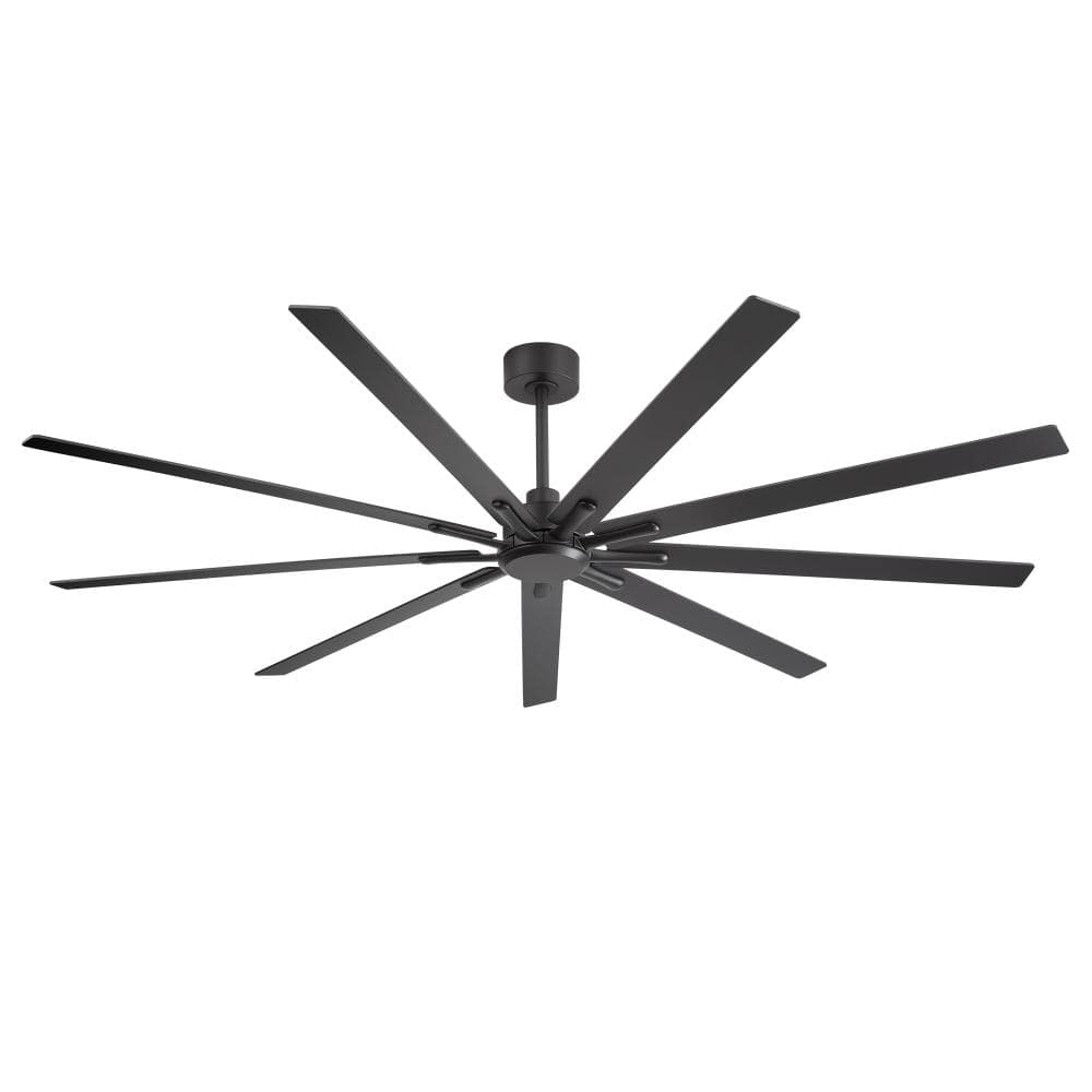 Stener 84 in. Outdoor Matte Black Downrod Mount Ceiling Fan with Remote Included for Patios or Porches price history on PriceWatchPro