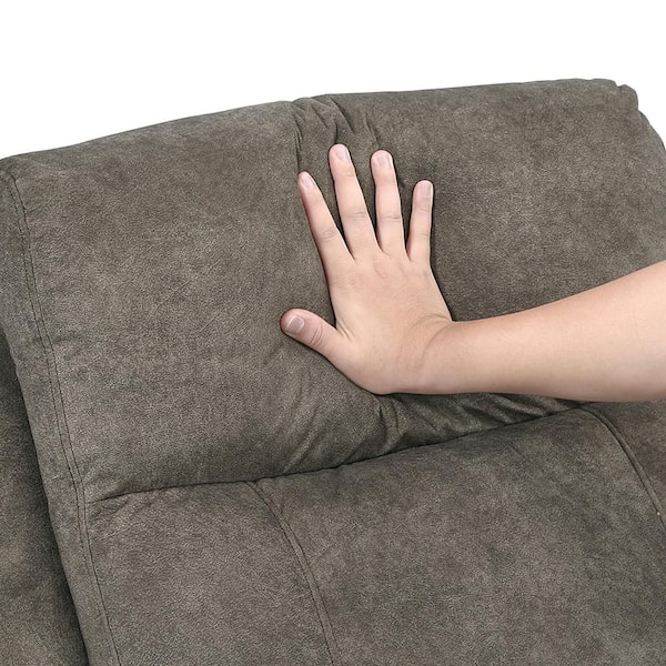 Lazzara Clemencia 71 in W Microfiber Fabric 2-Seater Manual Double