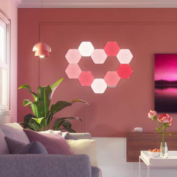 Nanoleaf Shapes-Hexagons Expansion Pack - The Home Depot NL42-0001HX-3PK