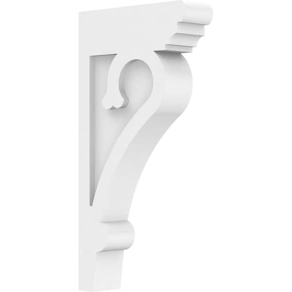 Ekena Millwork 2 in. x 14 in. x 7 in. Standard Mayflower Unfinsihed Architectural Grade PVC Corbel