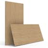 sunwings Natural Oak 2/5 in. x 1.96 ft. x 3.93 ft. Wood Slat Acoustic ...