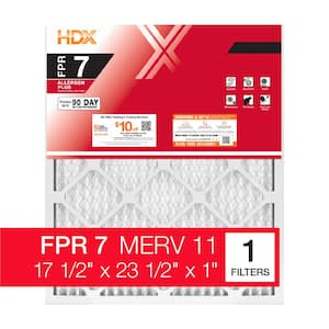 17.5 in. x 23.5 in. x 1 in. Allergen Plus Pleated Air Filter FPR 7, MERV 11