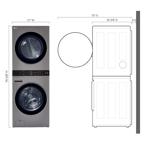 Laundry on sale center dimensions