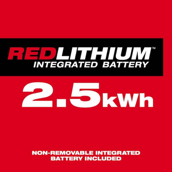 Milwaukee - ROLL-ON 3600-Watt Output/7200-Watt Peak 2.5kWh Lithium-Ion Battery Powered Push Start Power Station Battery Generator
