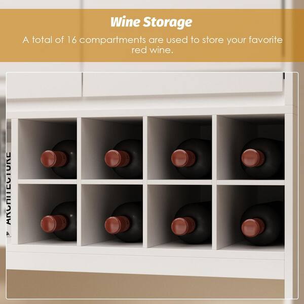 White wine rack online cabinet insert