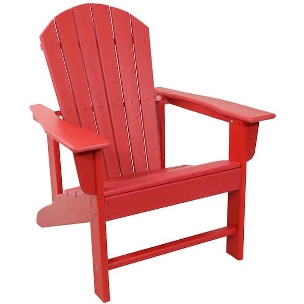 Sunnydaze Decor Raised Adirondack Chair - Red